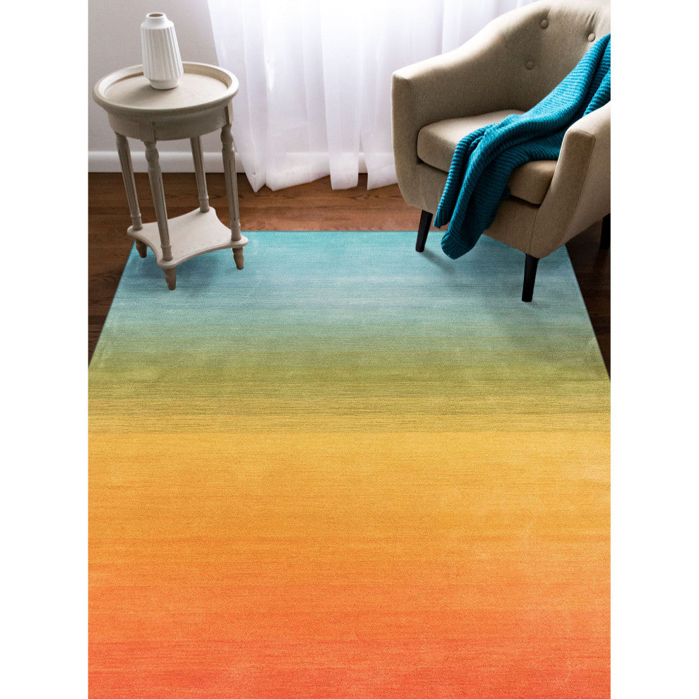 Arca Ombre Indoor Rug, Rainbow, 8'3"x11'6"