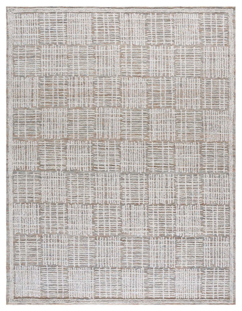 Safavieh Couture Abstract Collection ABT275 Area Rug, Brown/Ivory, 9'x12'