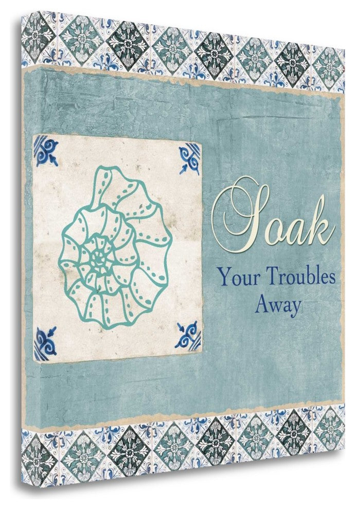"Soak Your Troubles Away" By Piper Ballantyne, Giclee on Gallery Wrap Canvas