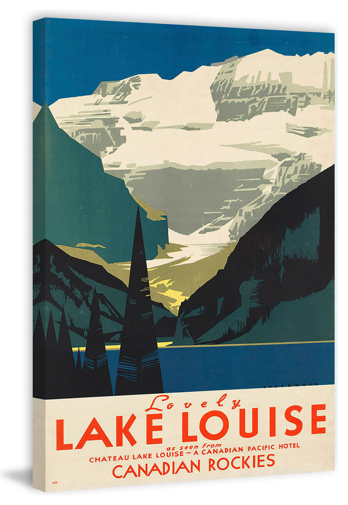 "Canadian Rockies II" Painting Print on Wrapped Canvas, 20"x30"