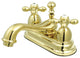 Kingston Brass 4" Centerset Bathroom Faucet, Polished Brass