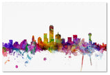"Dallas, Texas Skyline" Canvas Art by Michael Tompsett