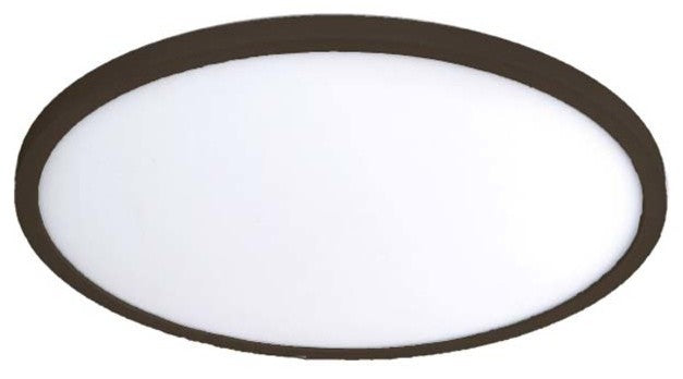 Round LED 11" Flush Mount 3000K, Bronze