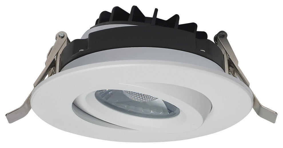 12 Watt LED Downlight - Gimbaled - 4 in. - 120 Volt - Round - Remote Driver