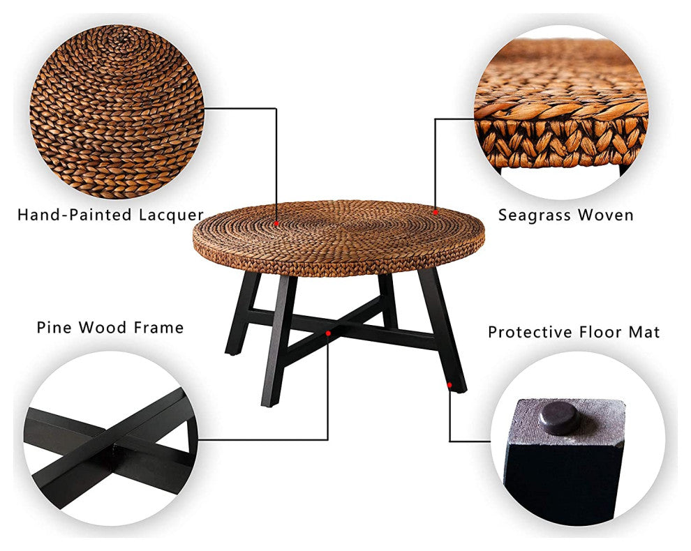 Seagrass Round Coffee Table