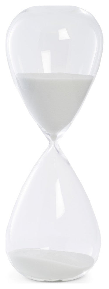 90 Minute Crystal Sand Timer, White Sand