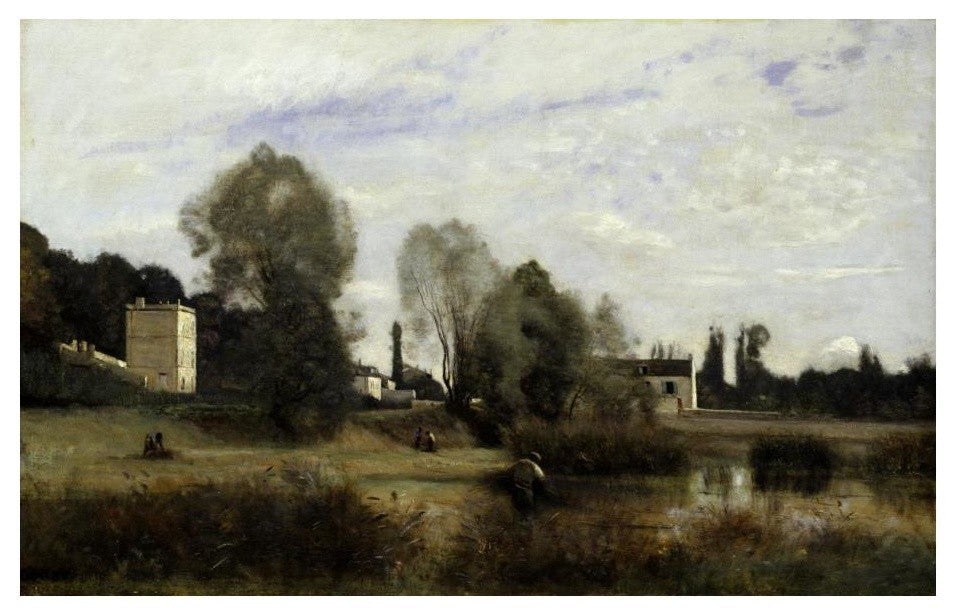 "Ville d'Avray, 1865" Paper Print by Jean-Baptiste-Camille Corot, 24"x16"