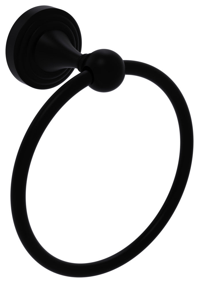 Sag Harbor Towel Ring, Matte Black