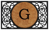 Armada Circle Monogram Doormat, 22"x36", G