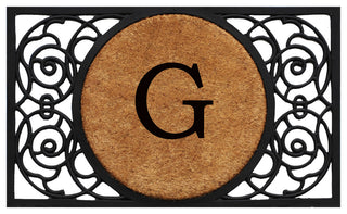 Armada Circle Monogram Doormat, 22"x36", G