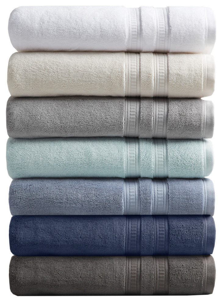 Beautyrest 750g Premium Antimicrobial 6-Piece Towel Sets, Light Gray