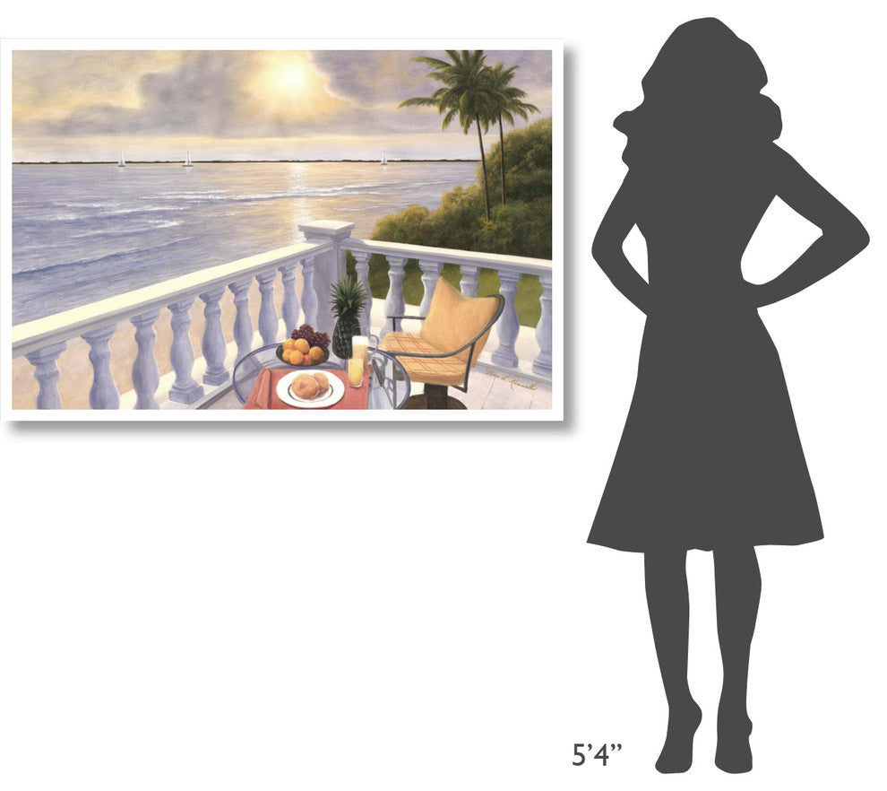 "Breakfast on the Veranda" Digital Paper Print by Diane Romanello, 50"x34"