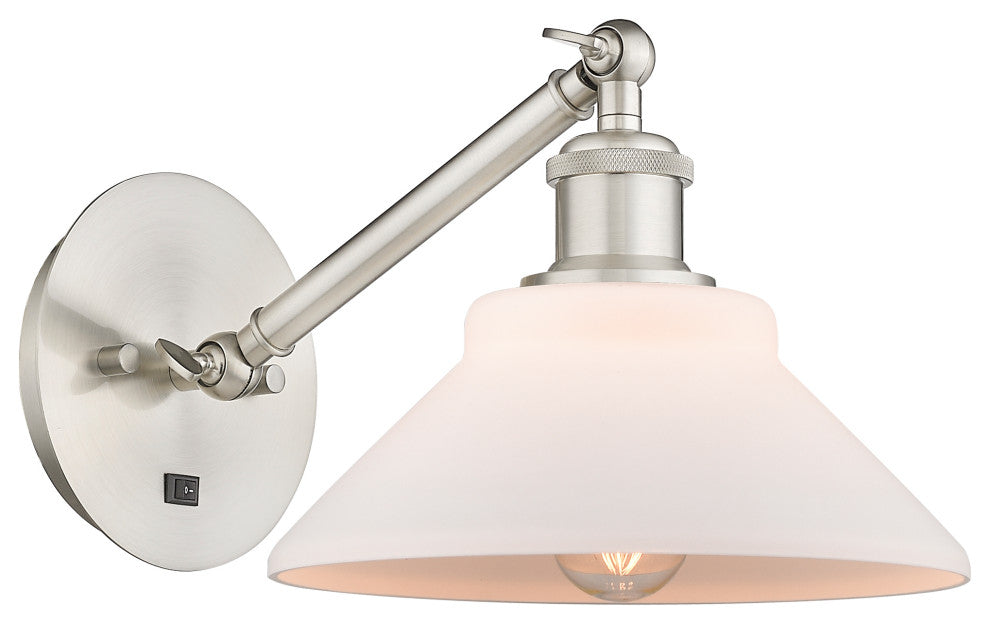 Innovations 317-1W-SN-G131-LED 1 Light 8.375" Sconce, Brushed Satin Nickel