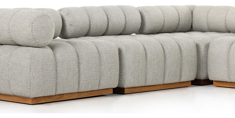 Roma Outdoor 5pc Sectional-Faye Ash