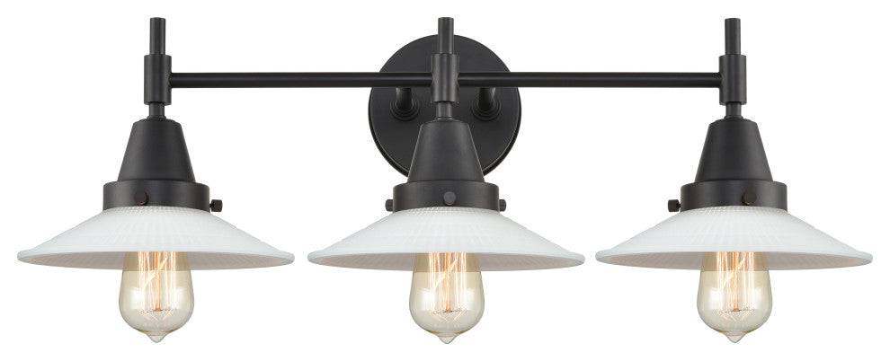 INNOVATIONS LIGHTING 447-3W-BK-G1-LED Caden 3 Light 26 inch Bath Vanity Light