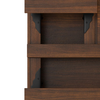 Hunter Solid Mango Wood Lift Top Square Coffee Table, Walnut