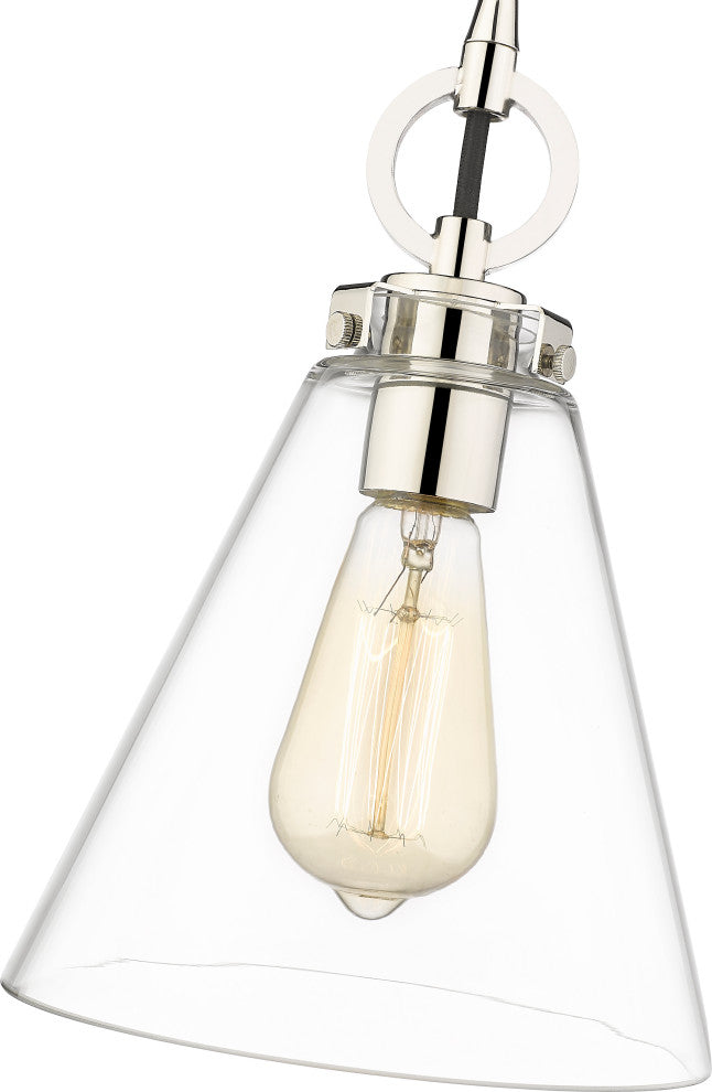 Zlite 3034P8-PN 1-Light Pendant, Clear
