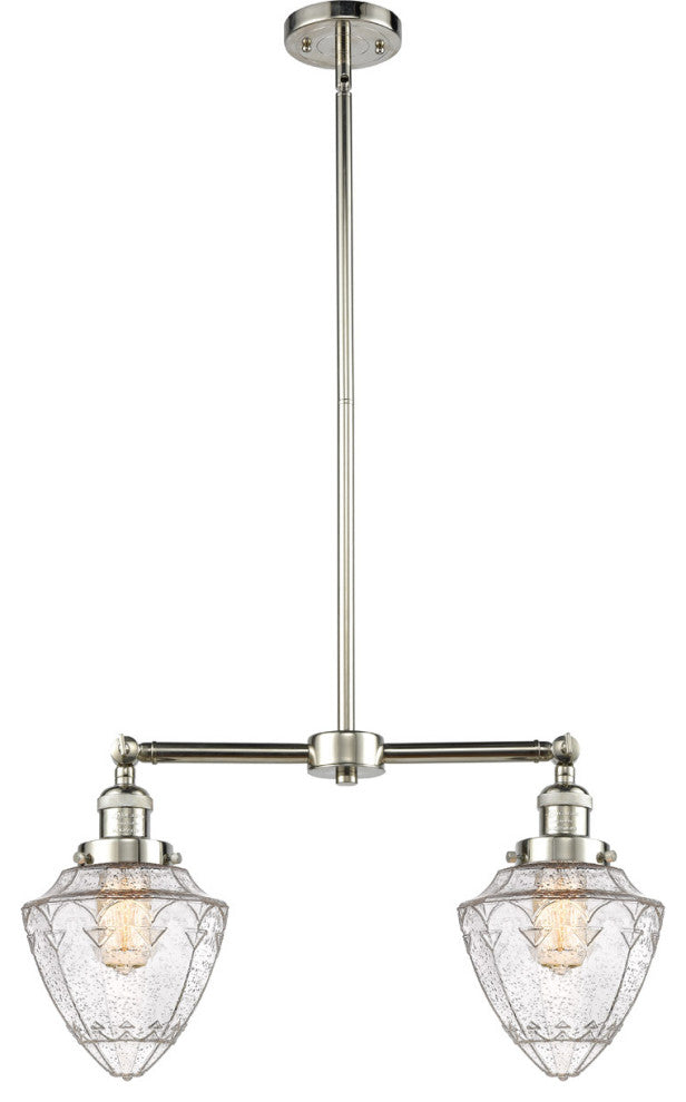 Innovations 209-PN-G664-7-LED 2 Light 24" Island Light, Polished Nickel