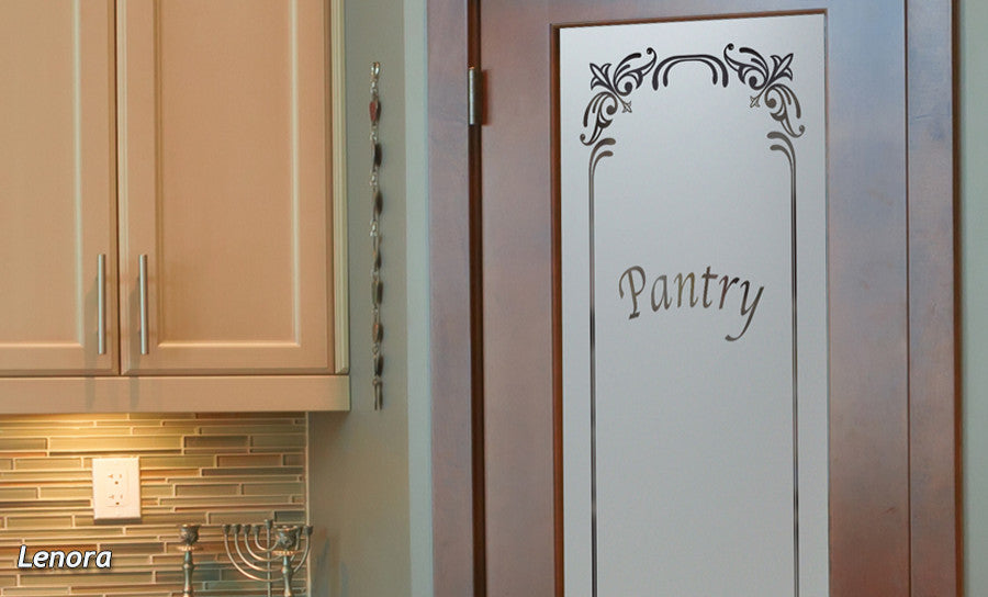 Pantry Door - Lenora - Primed - 28" x 80" - Knob on Left - Push Open