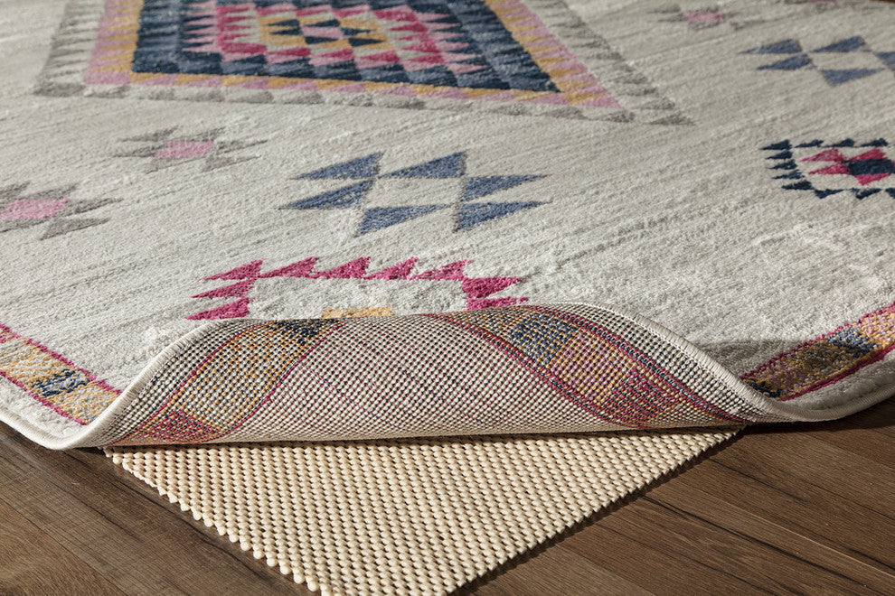 Cyprus Moroccan Tribal Super Soft Area Rug, Sahara Ivory, 2'' X 4''