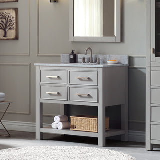 Avanity Brooks 36" Vanity Only, Chilled Gray Finish