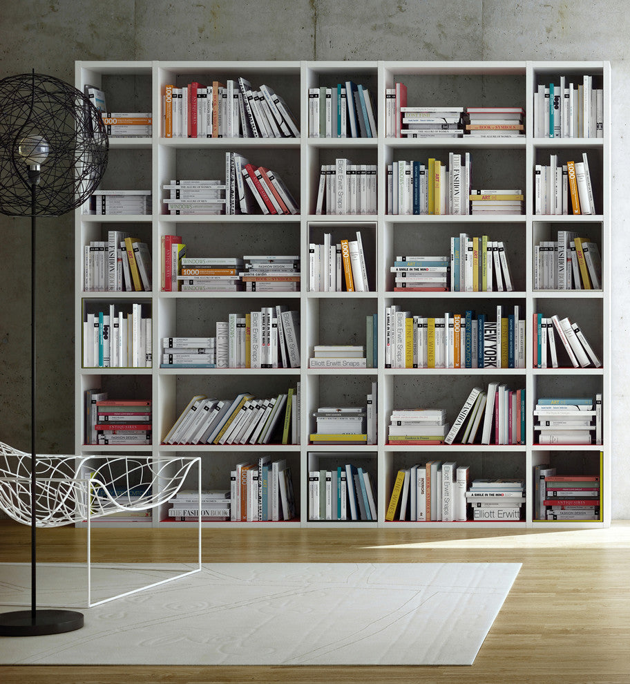 Modern Modular Large Display Shelves, Matte White