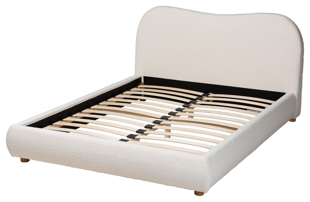 Salcombe Cream Boucle Collection, Queen Bed