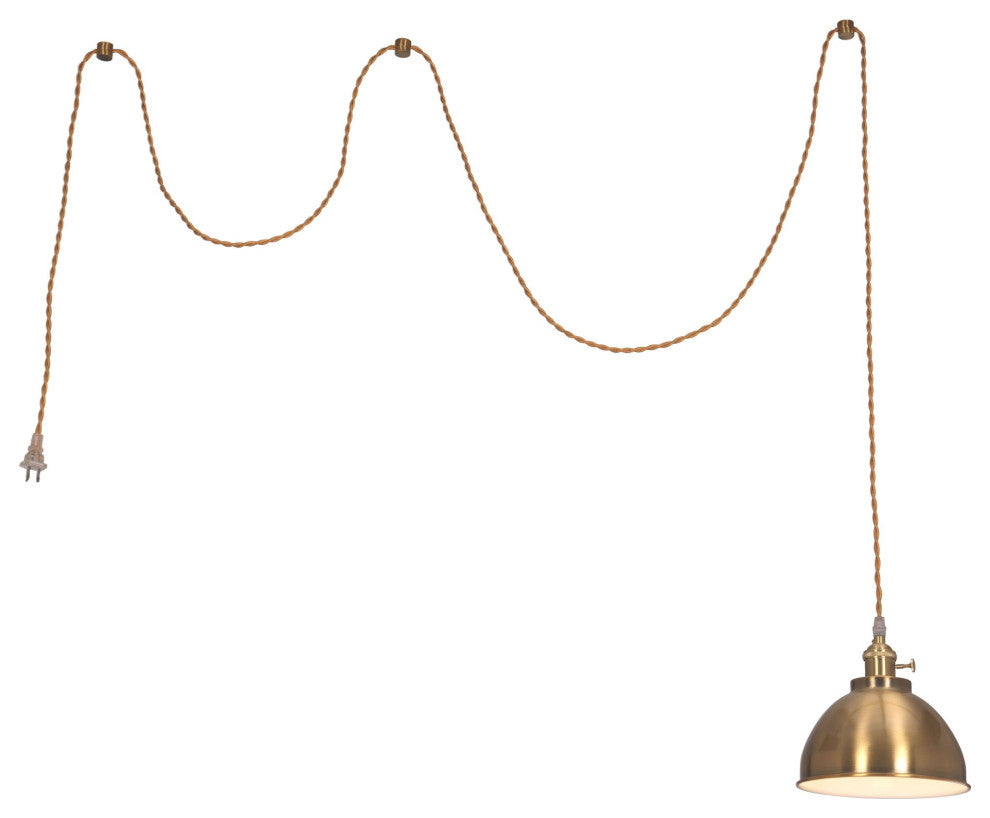 Pendant Ceiling Light Fixture, Steel Metal, Brass, Gold, Kitchen LoungeLobby