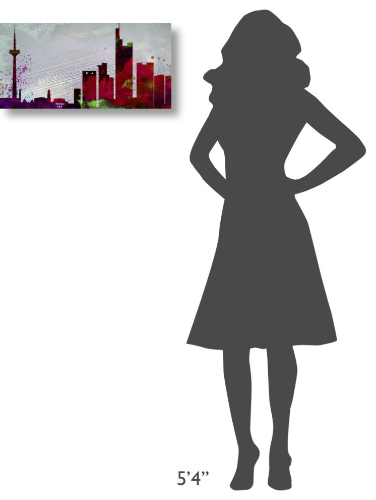 "Frankfurt City Skyline" Fine Art Print