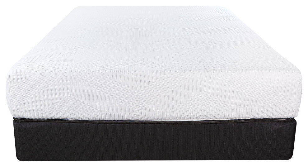 10.5" Hybrid Lux Memory Foam And Wrapped Coil Mattress Full