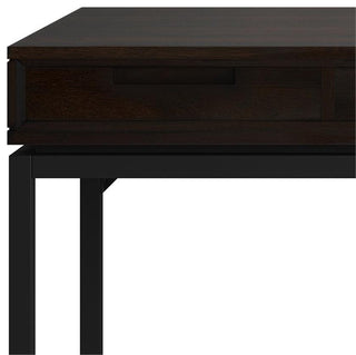 Banting SOLID HARDWOOD Modern Industrial 60 inch Wide Desk in Hickory Brown