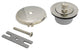 Kingston Brass Twist and Close Tub Drain Conversion Kit, Polished Nickel