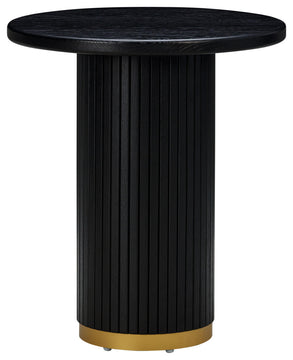 Chelsea Black Oak Entry Table - Black