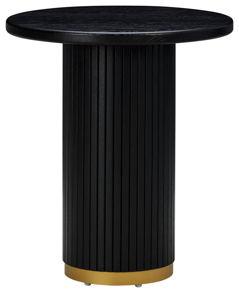 Chelsea Black Oak Entry Table - Black