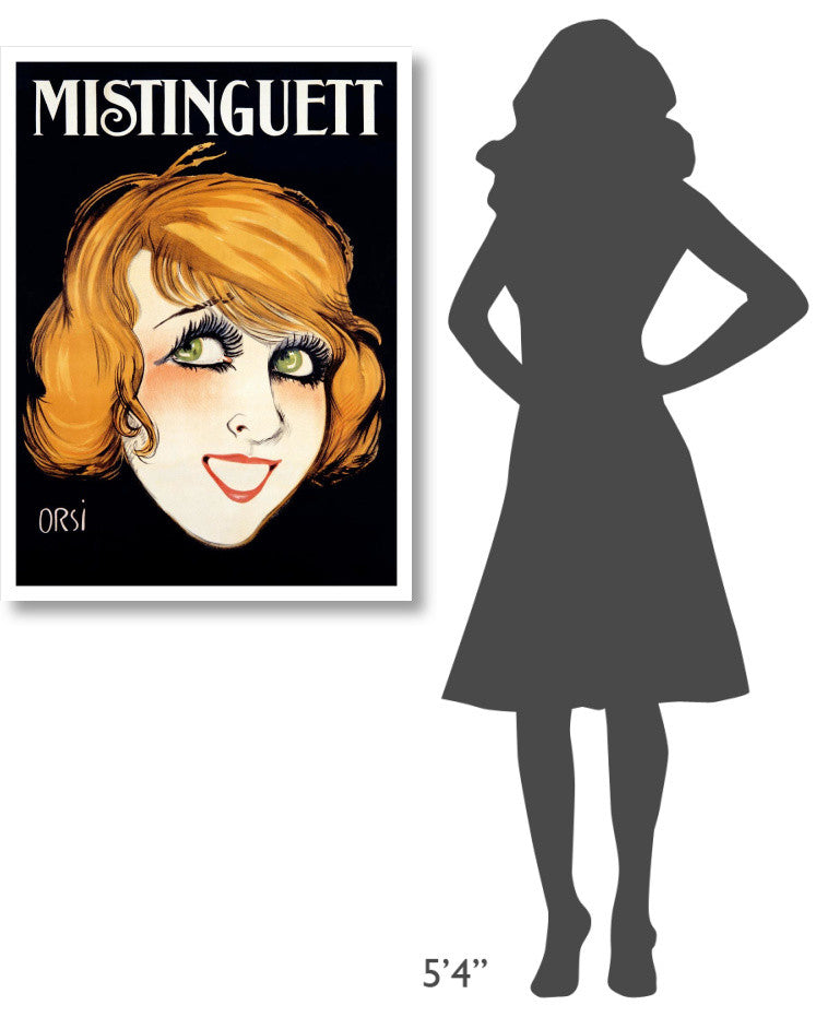 "Mistinguett" Digital Paper Print by Orsi, 28"x38"