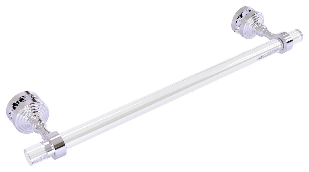 Pacific Grove 18" Shower Door Towel Bar, Polished Chrome