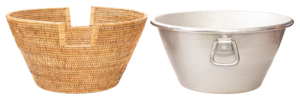 Artifacts Rattan™ Aluminum Ice Tub, Honey Brown