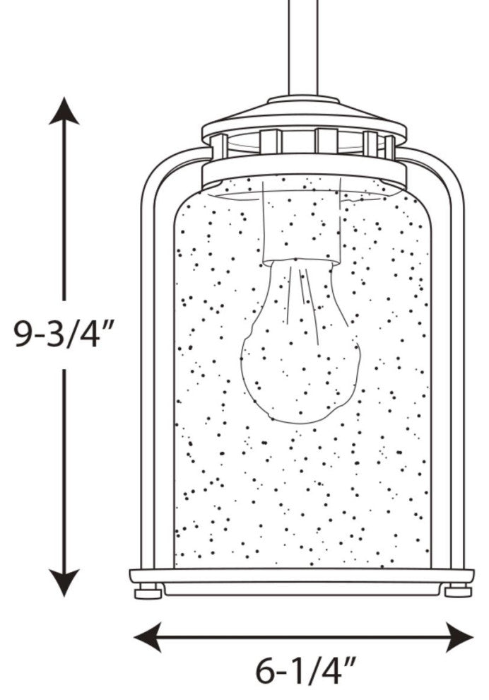 Botta 1-Light Hanging Lantern, Small