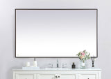 Modern Black Led Mirror