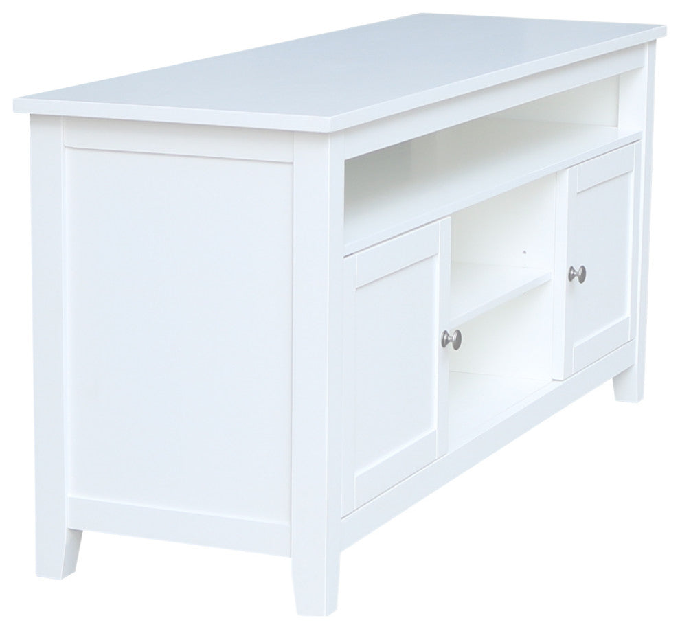 Entertainment / TV Stand with 2 Doors, White
