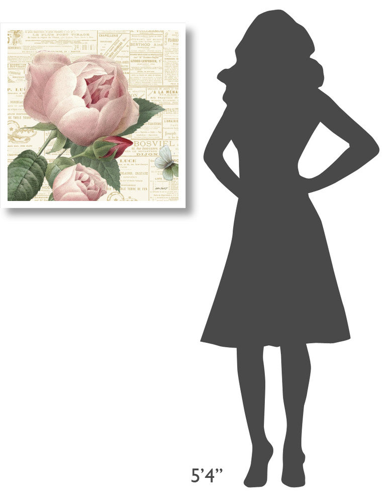 "Roses in Paris V" Digital Paper Print by Katie Pertiet, 26"x26"
