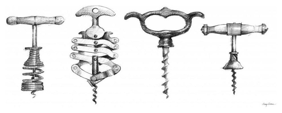 "Corkscrew Collection" Digital Paper Print by Avery Tillmon, 42"x18"