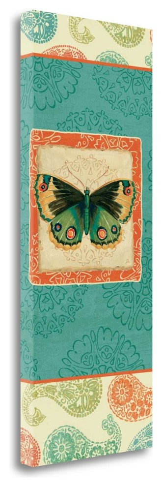 "Folk Floral VI" By Daphne Brissonnet, Giclee Print on Gallery Wrap Canvas