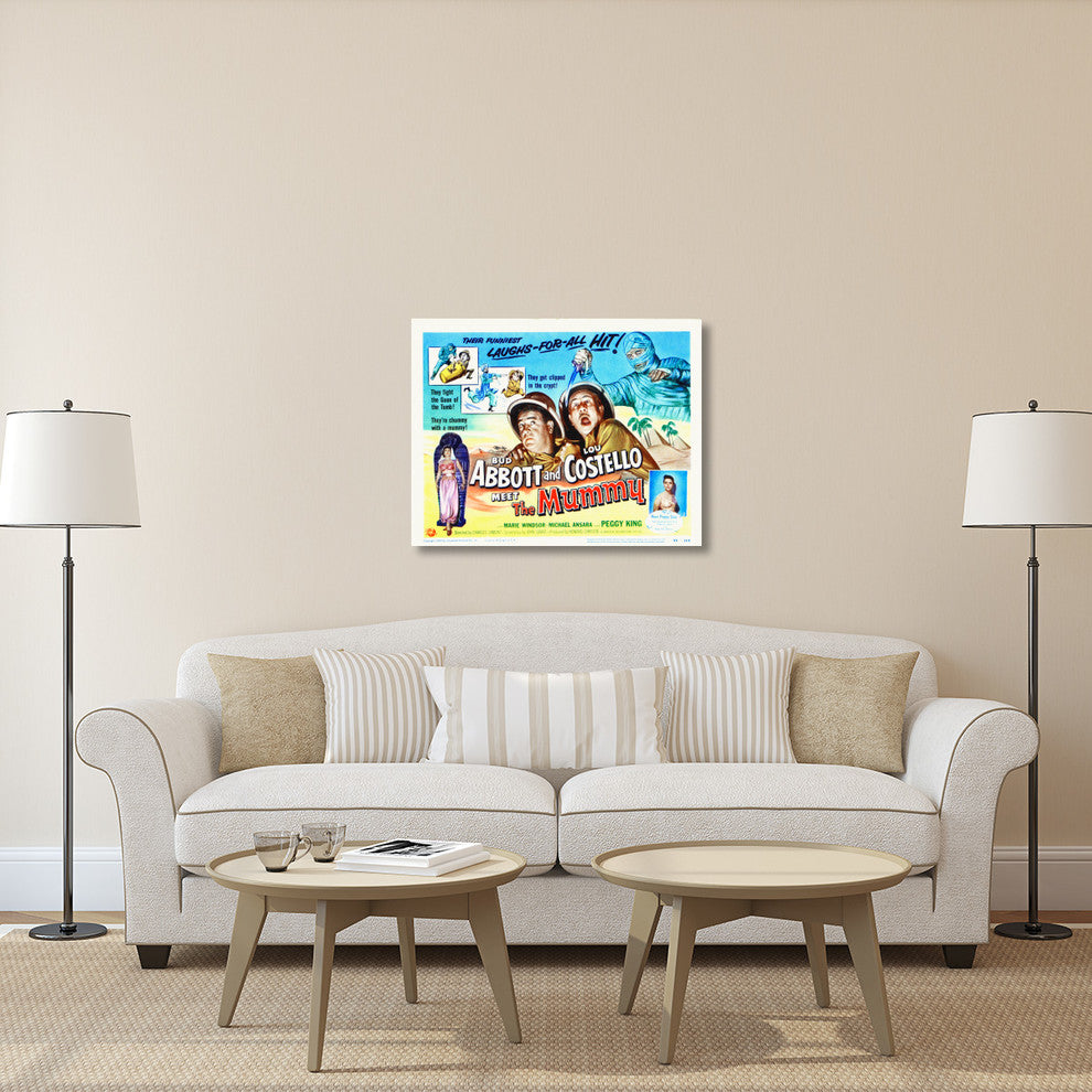 "Abbott & Costello - Meet The Mummy" Canvas by Hollywood Photo Archive, 40x31"