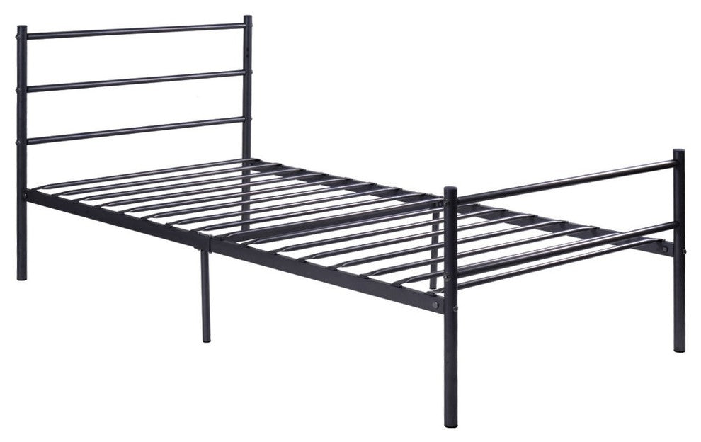 Twin Size Metal Bed Frame 6 Legs