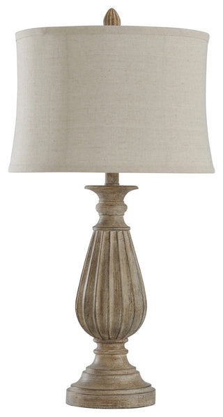 Poly Table Lamp, Brown With Black Tint, Beige