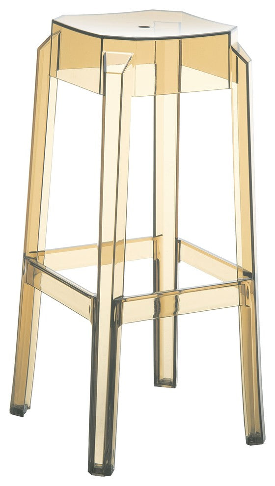 Compamia Fox Bar Stools, Set of 2, Transparent Amber