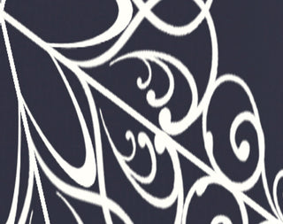 Snowflake Holiday Geometric Print Kitchen Towel, Navy Blue