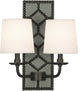 Robert Abbey RA-Z1034 2-Light Wall Sconce, Williamsburg Lightfoot