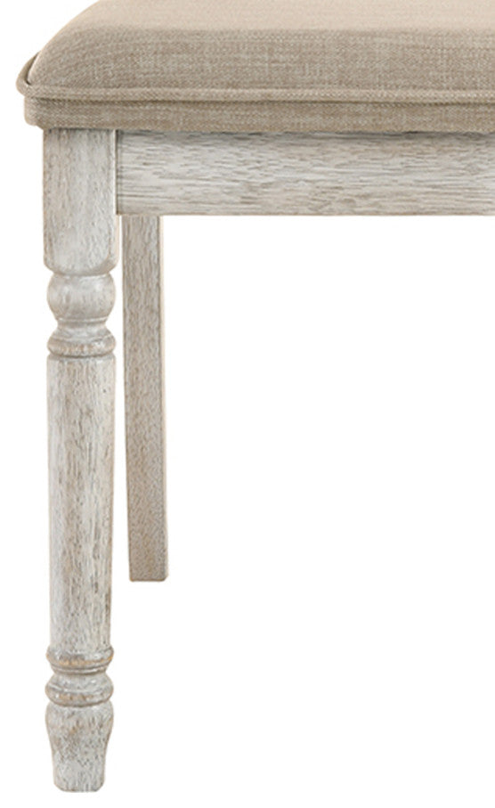 Cillin Fabric Upholstered Side Chair, Antique White, Set of 2